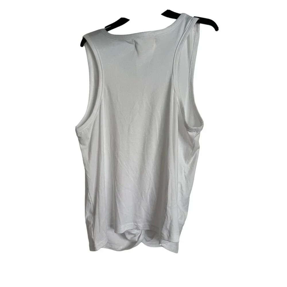 NWT BUNDLE of 2 Pinc Girls T-Shirt 16 White Blue Ribbed Sleeveless Tee Tops